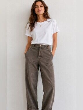 Women's Scotch & Soda trousers Herringbone Pants W33 L34